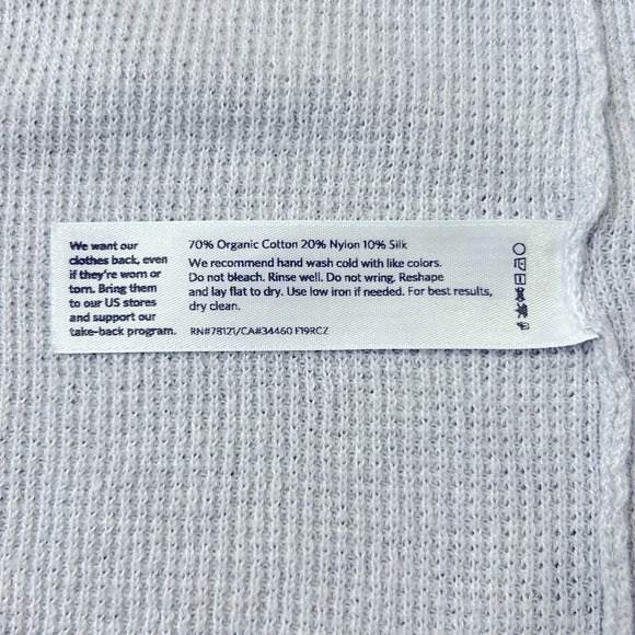 Eileen Fisher Long Organic Cotton Blend Lightweight Open Front Cardigan Gray - Picture 8 of 10